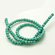 Chapelets de perles synthétiques turquoises TURQ-GSR4mm129-1
