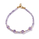 Natural & Synthetic Mixed Gemstone Beaded Bracelets Sets BJEW-JB06518-4