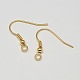 Brass Earring Hooks KK-E711-054G-NR-2
