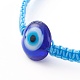 Bracelets de perles de nylon tressés réglables BJEW-JB06066-3