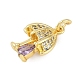 Стойки обшивки латунь микро проложить Циркон подвеску KK-R166-02G-01-2