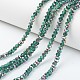 Electroplate Transparent Glass Beads Strands EGLA-A034-T1mm-R18-1