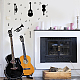 SUPERDANT 23 Pieces Music Wall Decals Black Instrument Band Jazz Style Music Studio Interior Decoration Vinyl Art Sticker for Home Studio Living Room Bedroom Kids Room Decorations DIY-WH0377-099-5