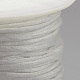 ナイロン糸  ラットテールサテンコード  ホワイト  1mm程度  約76.55ヤード（70m）/ロール NWIR-Q010A-800-3