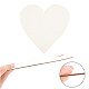 GORGECRAFT 8 Pcs Wooden Heart Shapes WOOD-WH0101-37C-4
