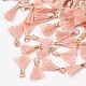 Polycotton(Polyester Cotton) Tassel Pendant Decorations FIND-S275-26G-2