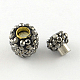 Oval Polymer Clay Rhinestone Brass Magnetic Clasps RB-R038-01-1