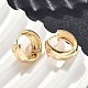 Латунные серьги обруча EJEW-D320-19G-2