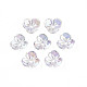 Transparentes bouchons acrylique de perles X-TACR-Q273-04-1