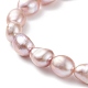 Bracelet extensible en perles naturelles pour femme BJEW-JB08868-04-2