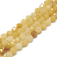 Natürliche gelbe Jade Perlen Stränge G-S300-87-6mm-1