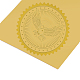 Autocollants en relief auto-adhésifs en feuille d'or DIY-WH0211-009-4