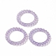 Cadres de perles acryliques opaques de placage uv PACR-M003-03D-3