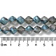 Chapelets de perles en verre transparent électrolytique EGLA-I019-HP01-5