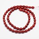 Spray Painted Glass Beads Strands HY-K003-16-2