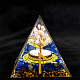 Runa vichinga simbolo-acqua orgonite piramide display decorazioni in resina DJEW-PW0006-02R-1