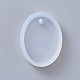 Moules à pendentif en silicone bricolage de forme ovale X-AJEW-P038-01-3