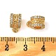 Латунные дужки из латуни с микропаве из кубического циркония KK-M277-09G-G-3
