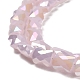Brins de perles de verre à plaque de couleur ab EGLA-P051-06D-C01-3