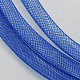 Mesh Tubing, Plastic Net Thread Cord, Royal Blue, 4mm, 50Yards/Bundle(150 Feet/Bundle)