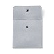 ベルベットジュエリーバッグ  正方形  ライトグレー  9.8x10x1.1cm TP-F002-01-2