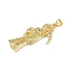 Латунные микро проложить кубического циркония подвески KK-R230-11G-2