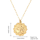 Golden Stainless Steel Pendant Necklace SA1727-3-2