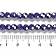 Electroplate Opaque Glass Beads Strands EGLA-A035-P6mm-A09-4