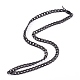 304 collares de acero inoxidable de la cadena de enlace cubano NJEW-JN03345-1