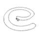 304 Stainless Steel Necklaces NJEW-E080-15P-1