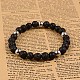 Bracelets extensibles avec perles en pierre précieuse naturelle BJEW-F188-01B-1