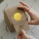 Adesivi autoadesivi in lamina d'oro in rilievo DIY-WH0211-331-5