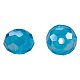 1 Box Durchmesser 8mm galvanisieren Runde Rondelle Glasperlen facettiert multicolor lose Perlen für Schmuck machen EGLA-PH0002-8x5mm-01-4