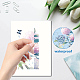 CRASPIRE 8 Styles Flower Window Stickers Hydrangea Butterfly Wall Decals Clings Sticker PVC Waterproof Self Adhesive for Glass Showcase Home Baby Shower Nursery Decoration Party Supplies DIY-WH0345-106-3