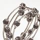 Natural Gemstone Wrap Bracelets BJEW-JB02649-3