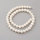 Fili di perle di perle d'acqua dolce coltivate naturali PEAR-G007-18-2