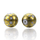 Perle di vetro placcate natalizie EGLA-R113-07C-2