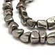 Natural Pyrite Nuggets Beads Strands G-I125-82-3