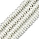 Electroplate Non-magnetic Synthetic Hematite Beads Strands G-S372-001-02S-4
