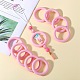 9Pcs Ring Food Grade Eco-Friendly Silicone Beads JX895G-7