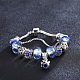 Bracelets en alliage de zinc rhinestone européen BJEW-BB29025-A-6