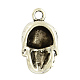 Halloween Tibetan Style Alloy Skull Pendants TIBEP-2884A-AS-LF-2