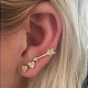 Boucles d'oreilles en alliage strass boucles d'oreilles EJEW-F121-01G-10