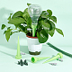 Nbeads鉢植えの植物の転換水しぶき防止のfunne  プラスチック製の植物固定具付き  アイアン製ワイヤー  グリーン  132x62x35mm  20セット AJEW-NB0002-20-6