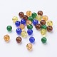 Baking Painted Crackle Glass Beads DGLA-X0006-8mm-07-2