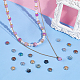 Unicraftale 48pcs 6 couleurs 5 pétales 304 bouchons de perles en acier inoxydable STAS-UN0049-54-2