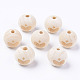 (Holiday Stock-Up Sale)Unfinished Natural Wood European Beads WOOD-S057-002B-1