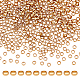 Unicraftale ca. 500 Stück goldener chirurgischer Edelstahl Crimpperlen Metallstopper Abstandshalter Perlen großes Loch Ringperle für die Schmuckherstellung 1.9 mm STAS-UN0028-31-1