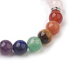 Bracelets extensibles avec perles en quartz rose naturel BJEW-JB03846-02-2