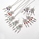 Leaf Alloy Jewelry Sets Necklaces & Earrings SJEW-JS00860-1